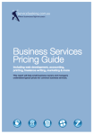 Business Services Pricing Guide Cover